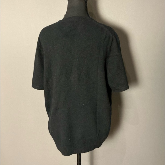 J. Crew Black Short Sleeve Sweater - Size L - Picture 3 of 6